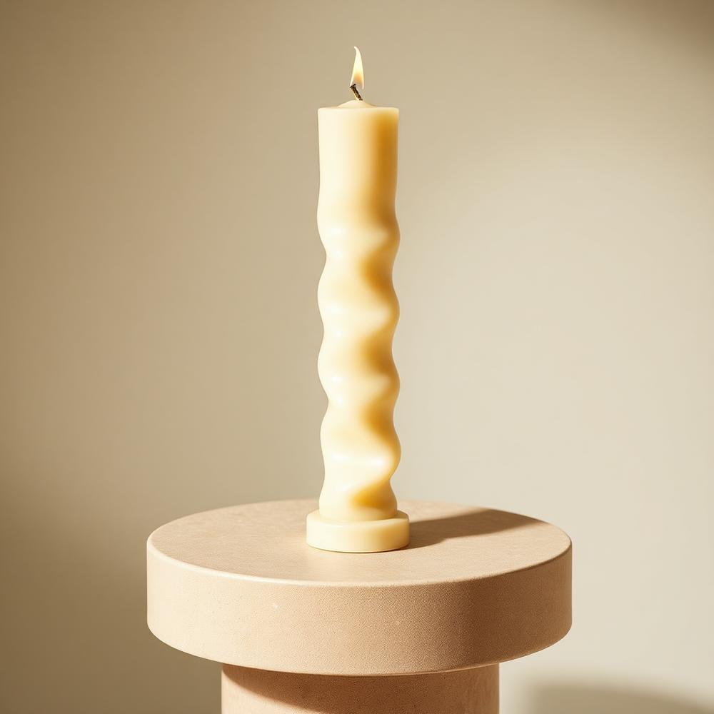 Ivory Twist el yapımı mum
